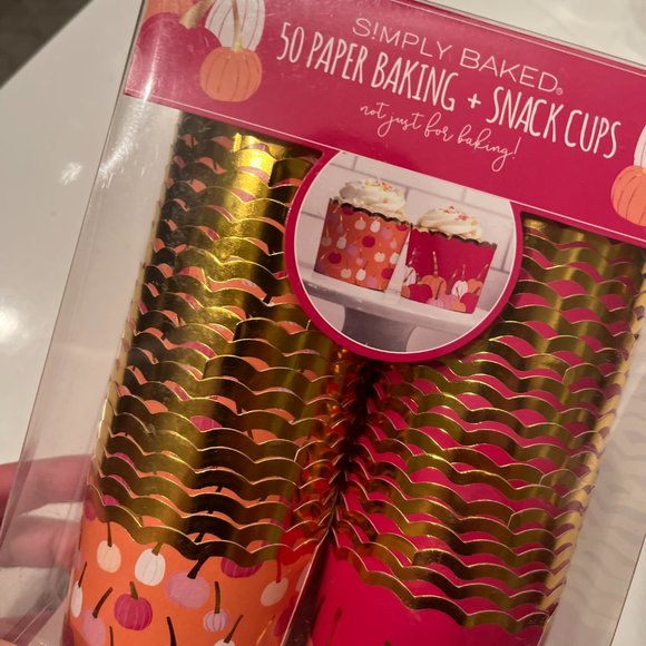 Baking & Snack Cups - 50 Paper‎ Cups for Cupcakes or Snacks  -New - Picture 6 of 10